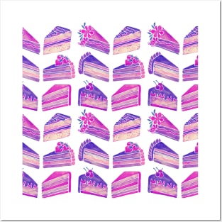 Unicorn Cake Slices Posters and Art